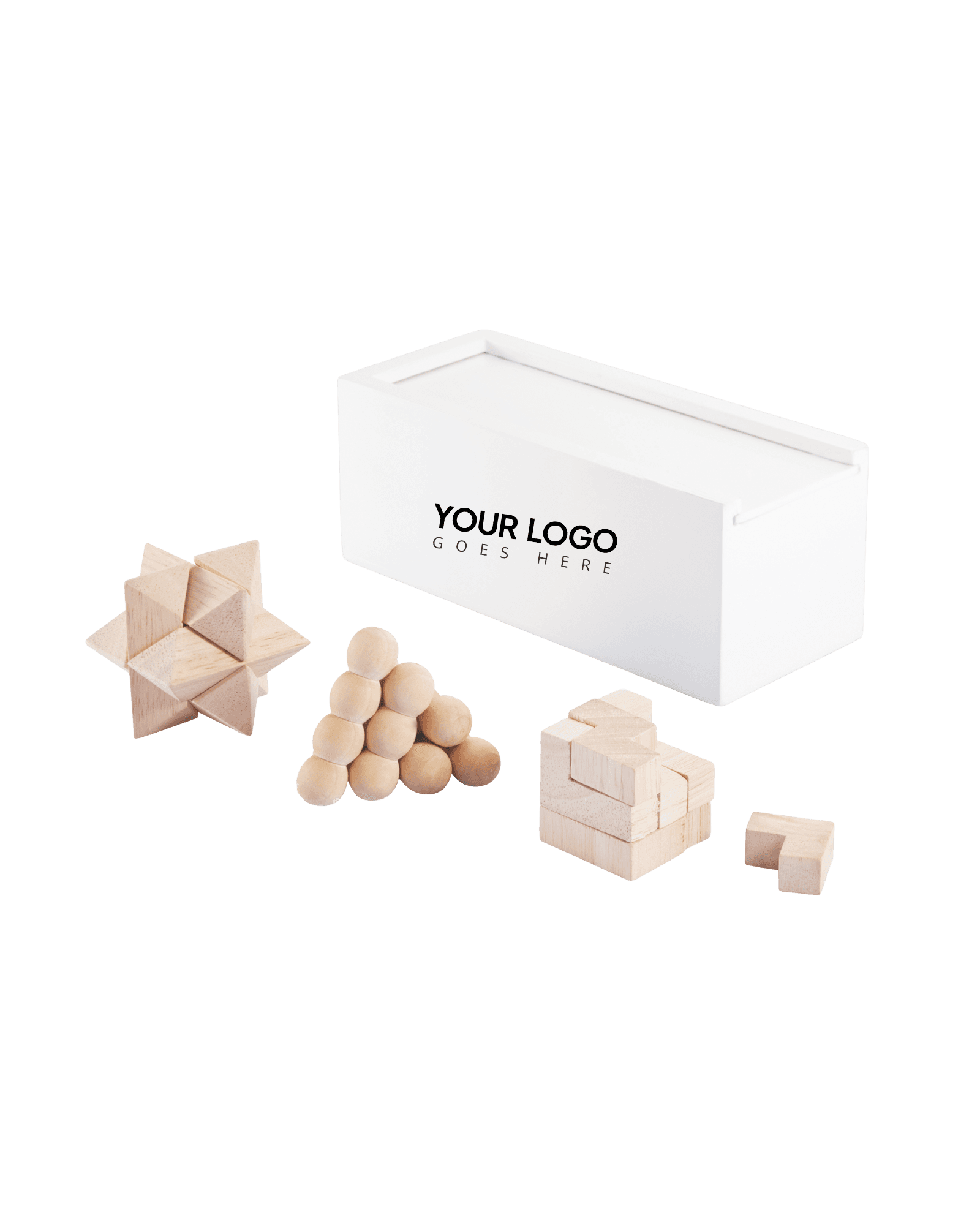 Wooden Brain Teaser Puzzle Set